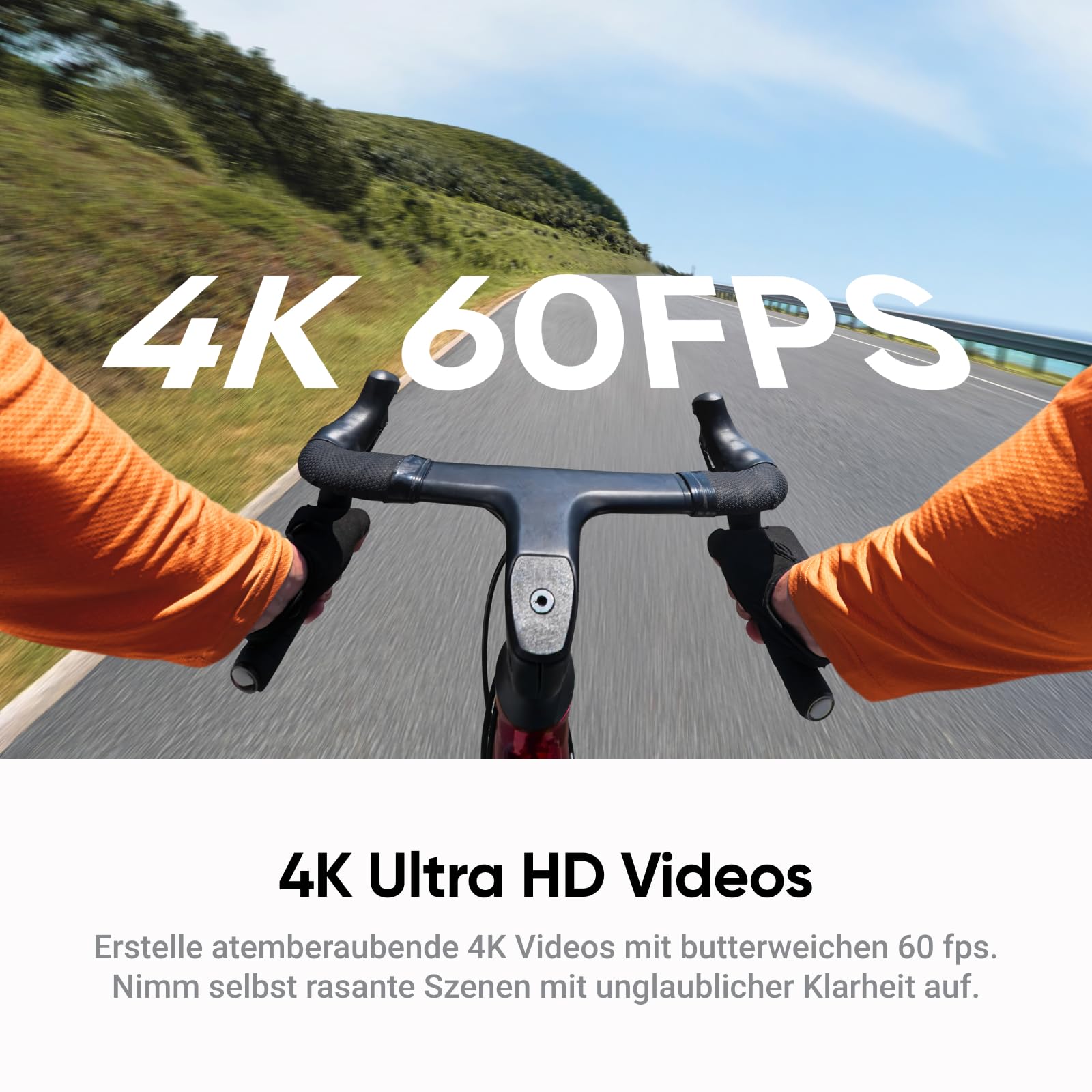 Insta360 GO Ultra Fahrrad-Bundle Nachtschwarz - freihändige 4K Mini-Cam, leicht & mobil, top bei wenig Licht, überall anbringbar, FlowState-Stabilisierung, 200 Min Akku, 10 m wasserdicht