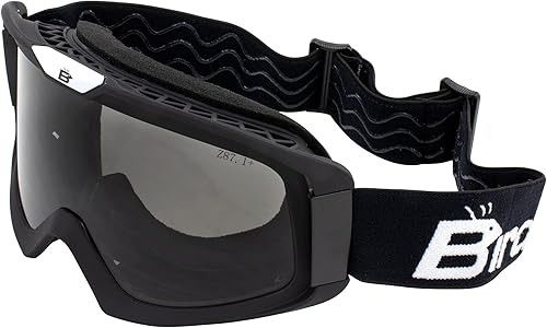 Miniatura 1 de Birdz Pelican Black Fitover Padded ATV Motorcycle Riding Over The Glasses (OTG) Goggles