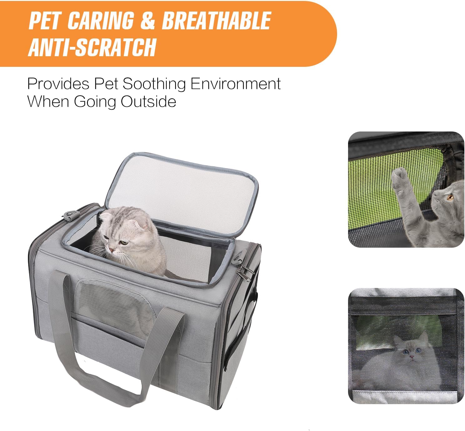 The Ultimate Soft-Side Wheeled Pet Carrier: Travel Convenience for Cats and Dogs!