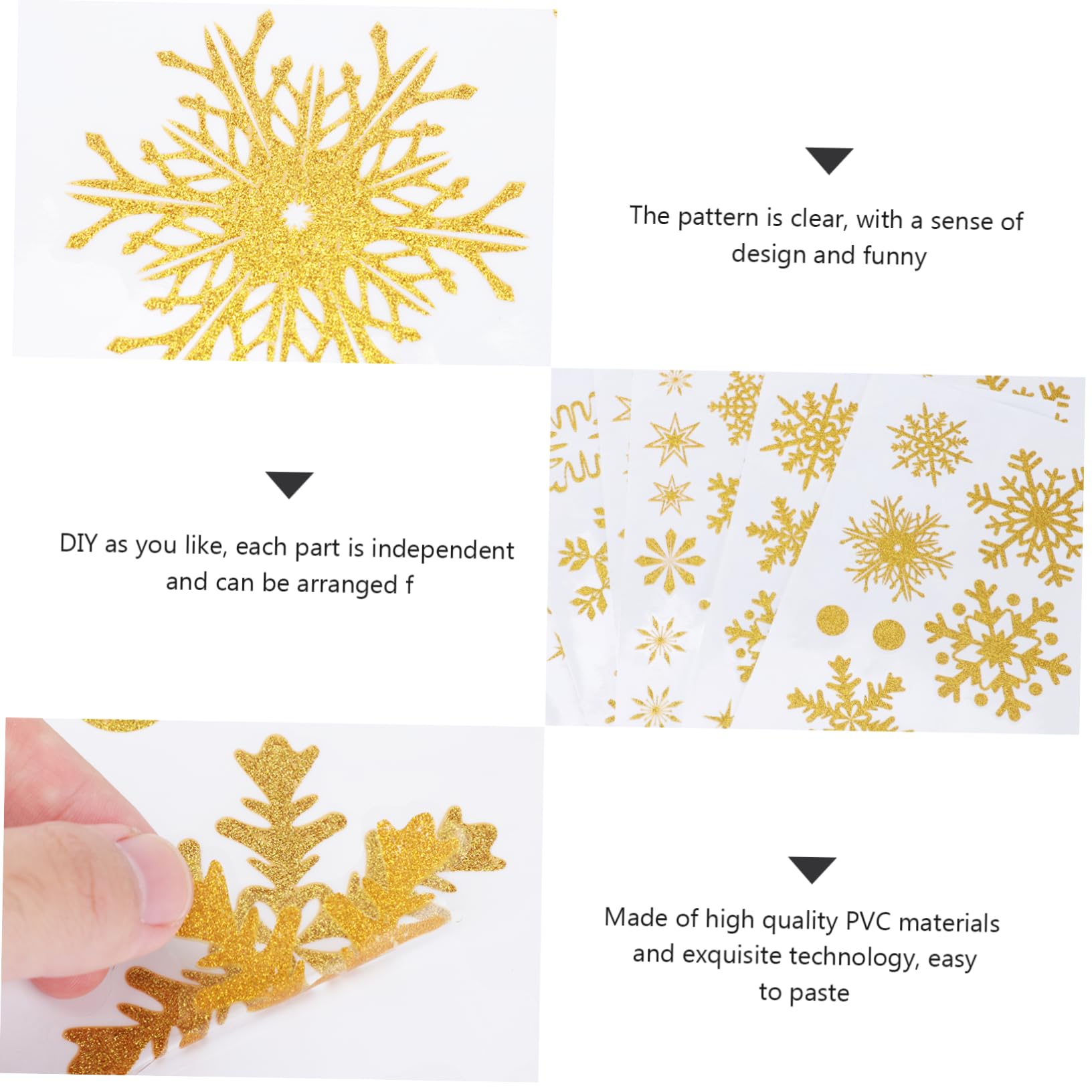 IMIKEYA 108 Stk Glas Aufkleber Fensterdekoration Weihnachtsdekoration Urlaubswanddekoration wiederverwendbare sticker reusable stickers Festival-Fensteraufkleber Selbstklebender Aufkleber