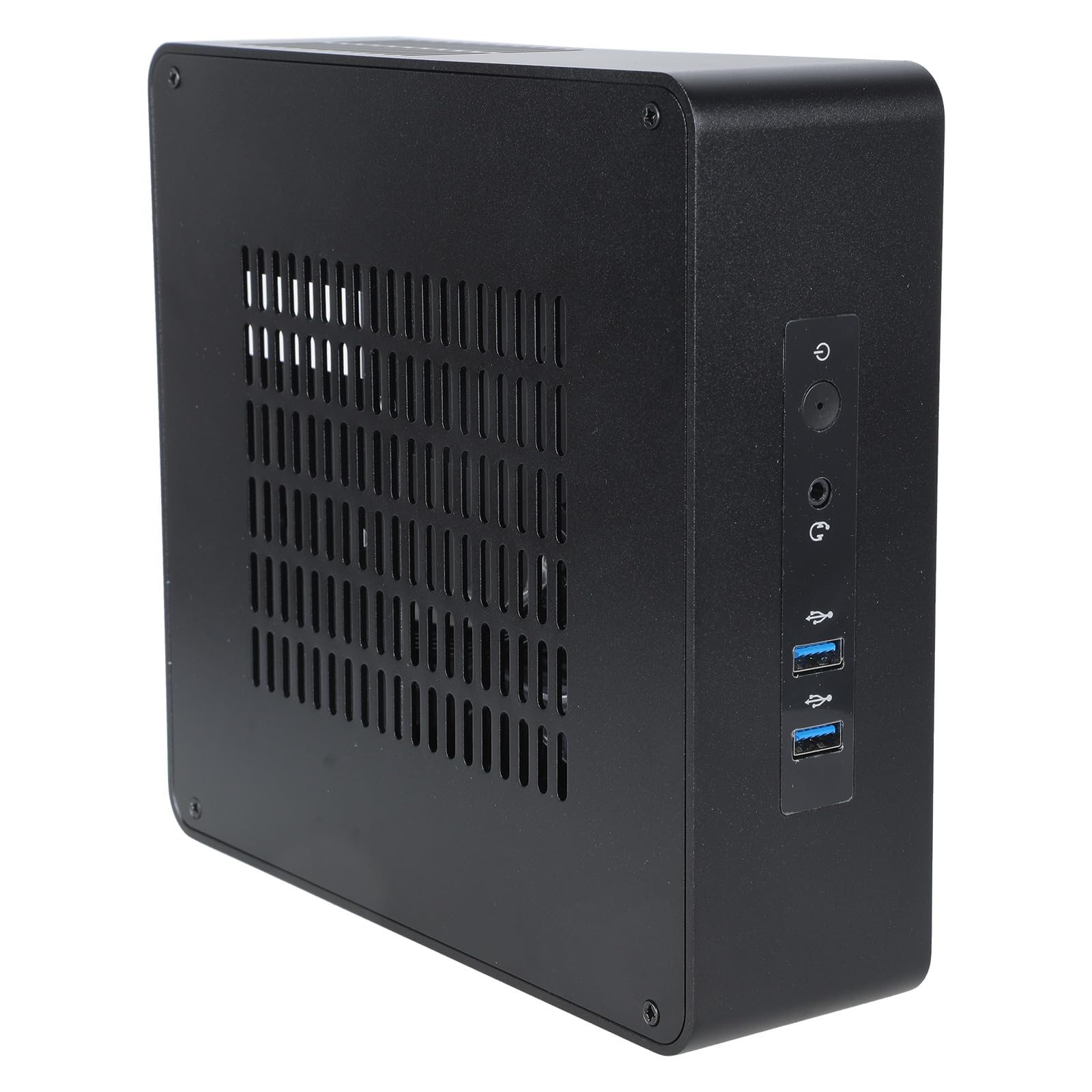 TA65 ITX Boîtier tour HTPC petit châssis de serveur d'ordinateur de jeu avec port USB 3.0 pour ordinateur de bureau en aluminium