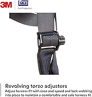 Vista 7 de 3M 1113073 DBI-SALA ExoFit X300 Arnés de seguridad de rescate, protección contra caídas de rescate de recuperación, OSHA, ANSI, anillos en D