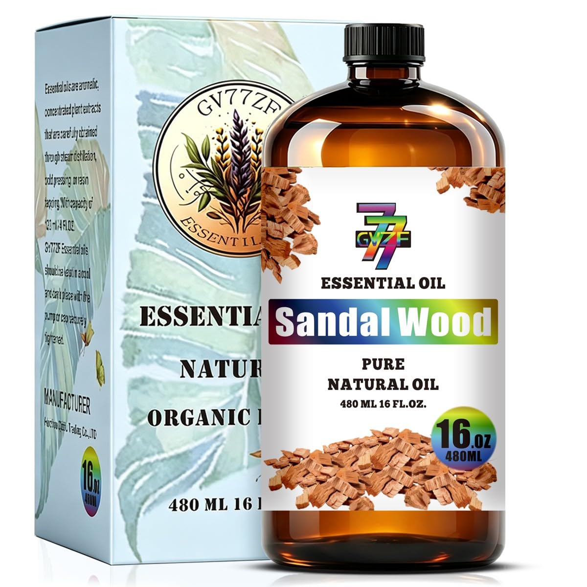 Sandalwood Essential Oil for Diffuser Massage, Sandalwood Oil 16 oz