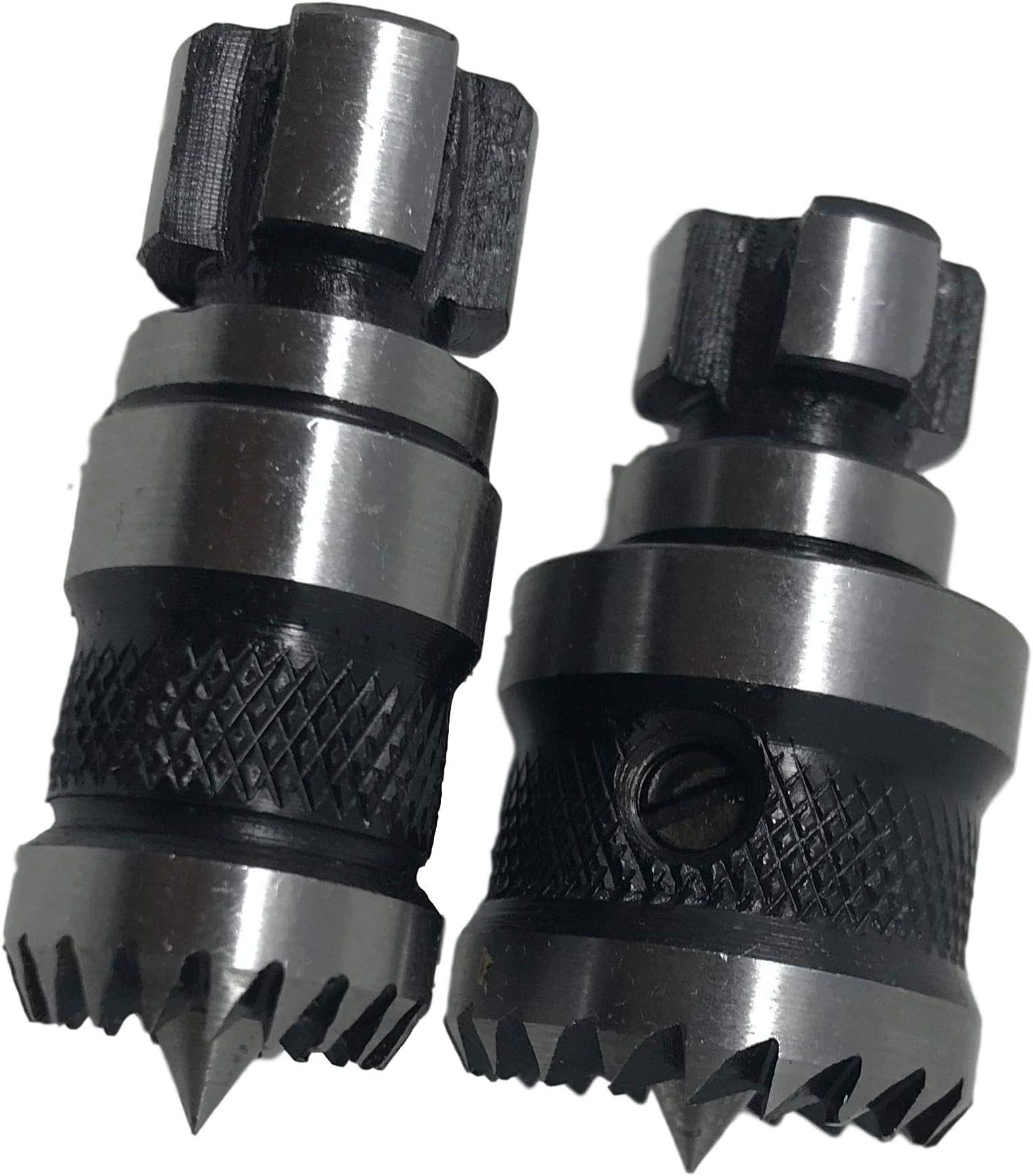 Forrester FST-6100 & 6101 2 Pc Lathe Chuck Spur Drive Set 5/8" & 1" 24 Point Crown Type Spring Loaded Center (to mount into Woodlathe Chuck)
