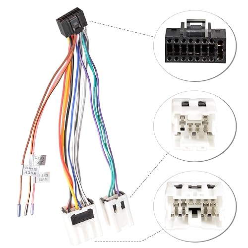 Miniatura 2 de SZSAUTO - Conector adaptador ISO para radio de coche estéreo XE15