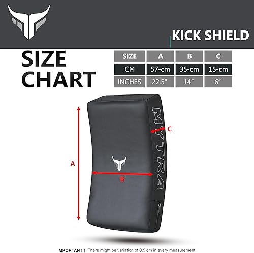 Miniatura 6 de Mytra Fusion Kick Shield Curvo MMA Strike Shield Muay Thai Training Strike Pad Kicking Striking Shield Focus para Kickboxing Taekwondo y artes