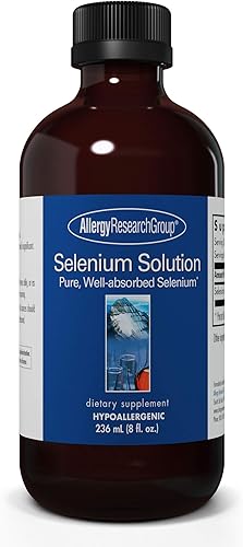 Allergy Research Group Solución de selenio - Líquido de selenio bien absorbido, selenita de sodio puro, soporte para la tiroides, antioxidantes,