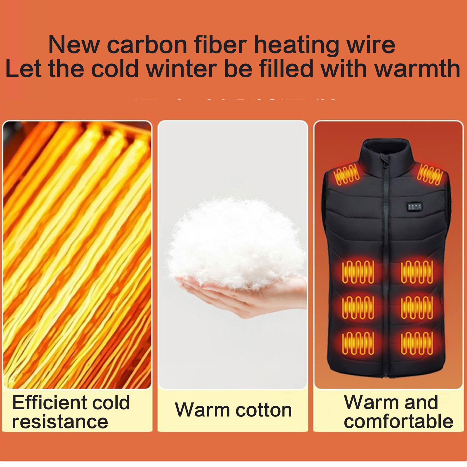 Gilet riscaldato con controllo intelligente 28 zone riscaldamento preciso USB alimentato poliestere giacche termiche per escursioni e viaggi Coppie Gilet caldo all'aperto