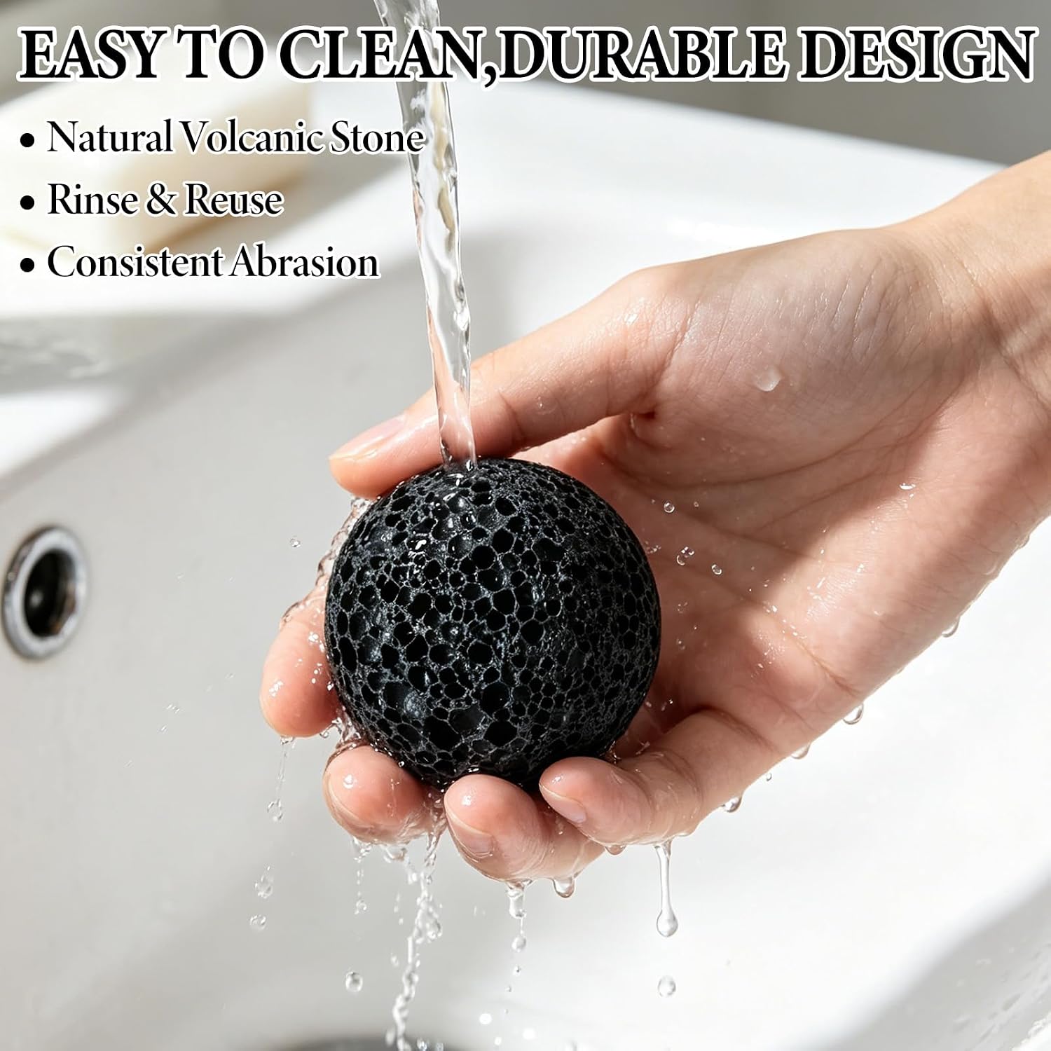 2Pcs Callus Ball for Hand, Moon Grip Ball Callus Rock, Anti-Sweat Skin Conditioning Callu Building Grips Training Fidget, Rock Climbing Grip Trainer for Grips Endurance, Tough Callused Hands, 3cm