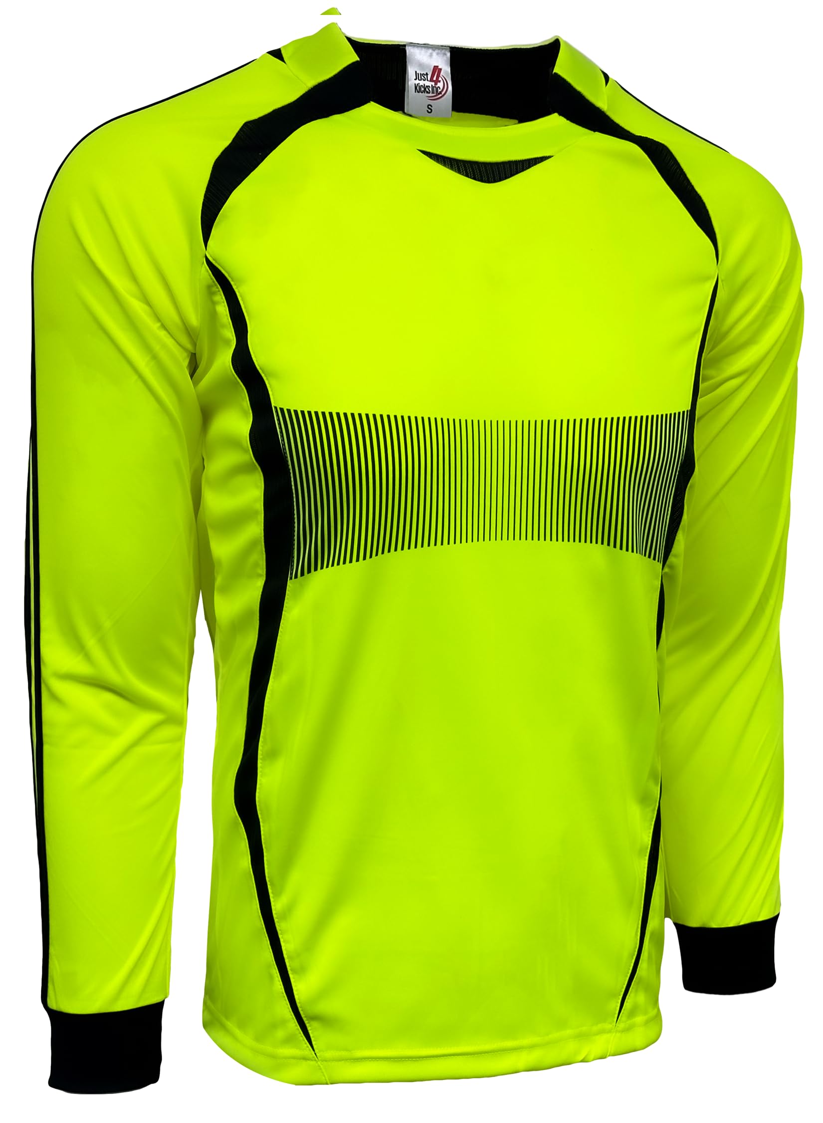 Just 4 Kicks Goalkeeper Jersey, Long Sleeve Soccer Goalkeeper Jersey with Sponge Protector Arm, Padded Goalie Shirt