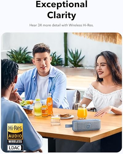 Miniatura 3 de Soundcore Altavoz portátil Motion 100, altavoz Bluetooth con alta resolución inalámbrica, 2 controladores de rango completo para sonido estéreo,