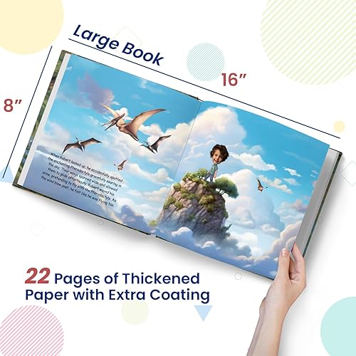 Miniatura 6 de Libro de cuentos personalizado para niños, aventura de dinosaurios, nombre y foto personalizados, regalos para bebés, historia atractiva para niños,