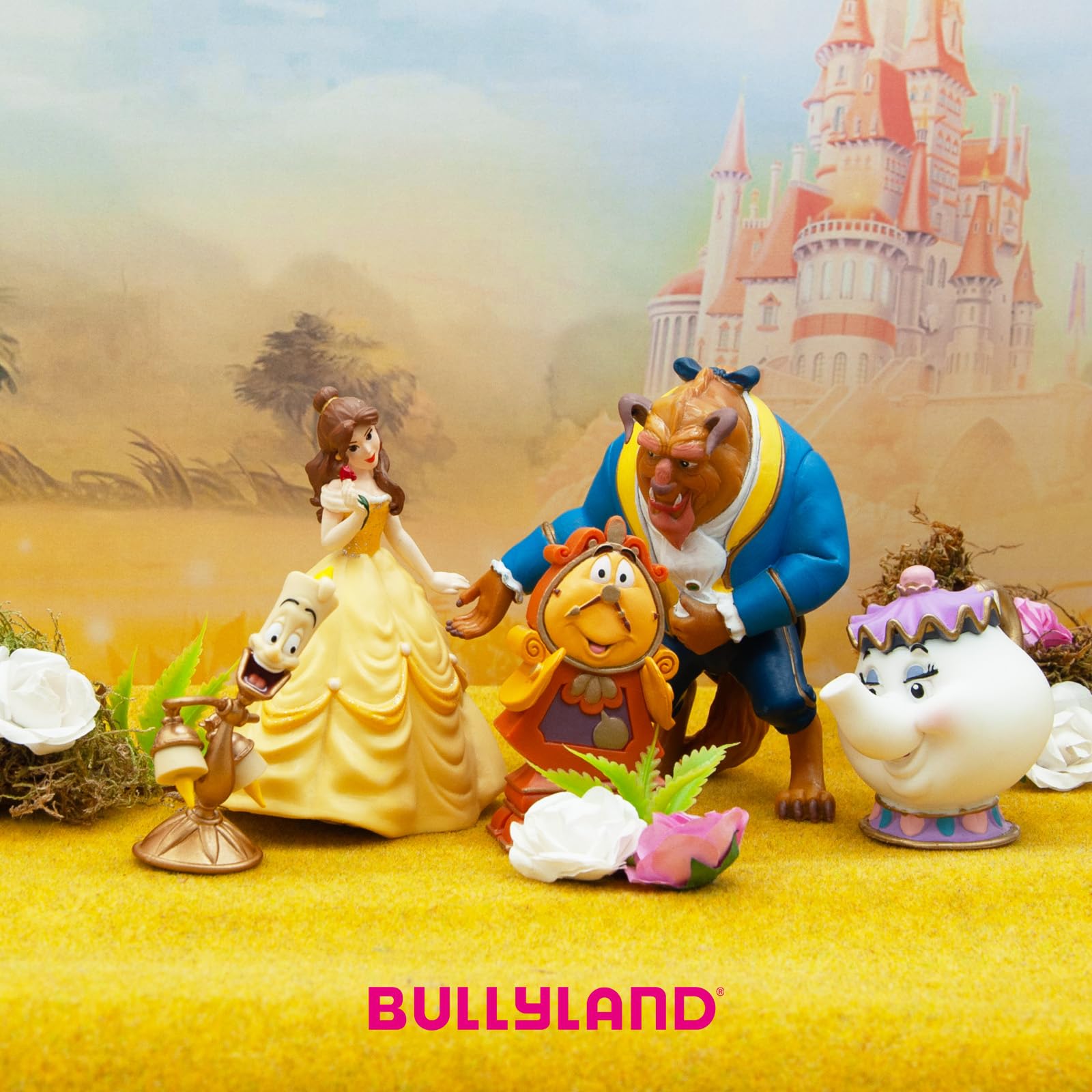 Image secondaire de Bullyland 13436 - Set de Figurines de Jeu, Walt Disney Belle - Belle et Madame Pottine, Figurines peintes à la Main, sans PVC