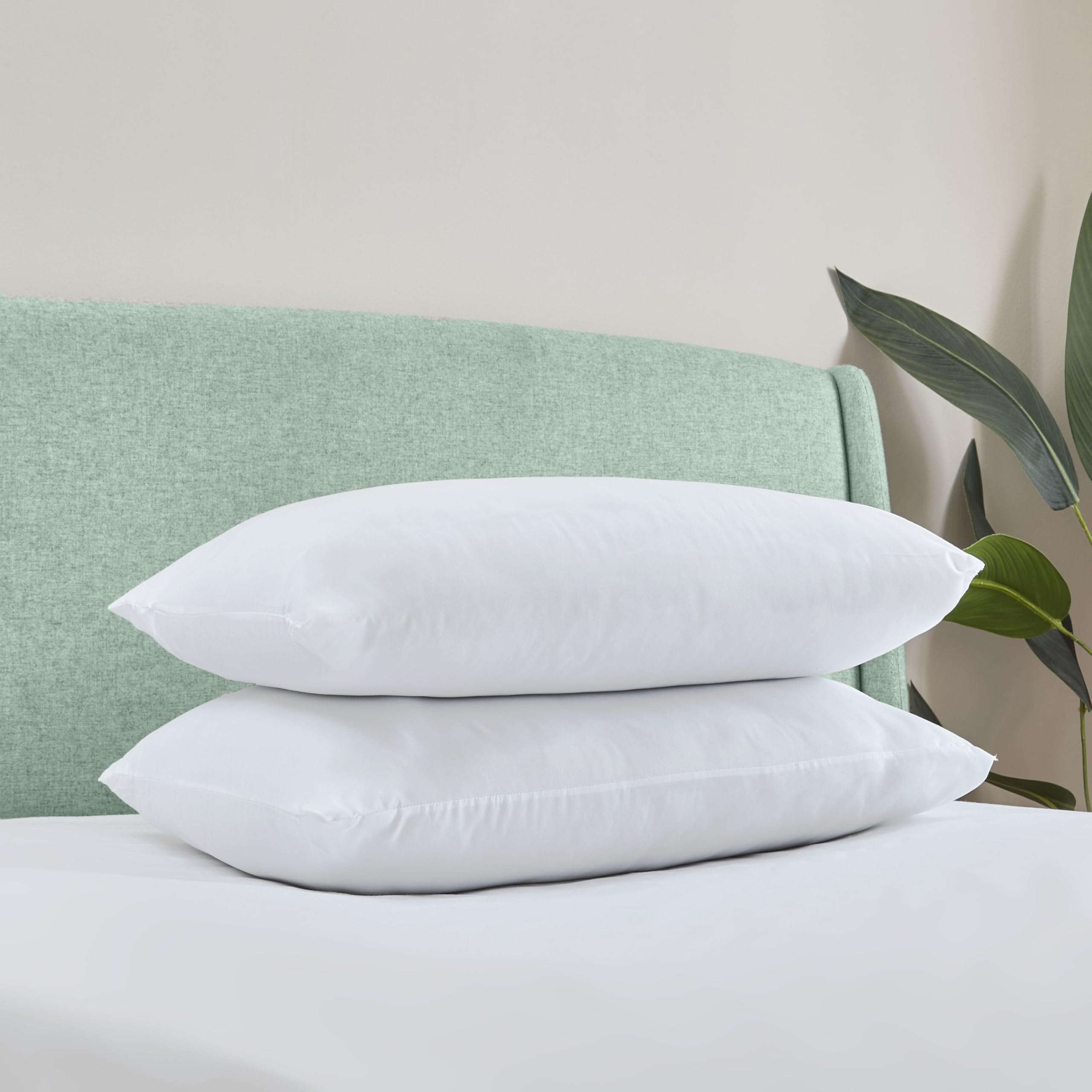 Catherine Lansfield Anti Allergy Hollowfibre Pillow Pair White from B&Q