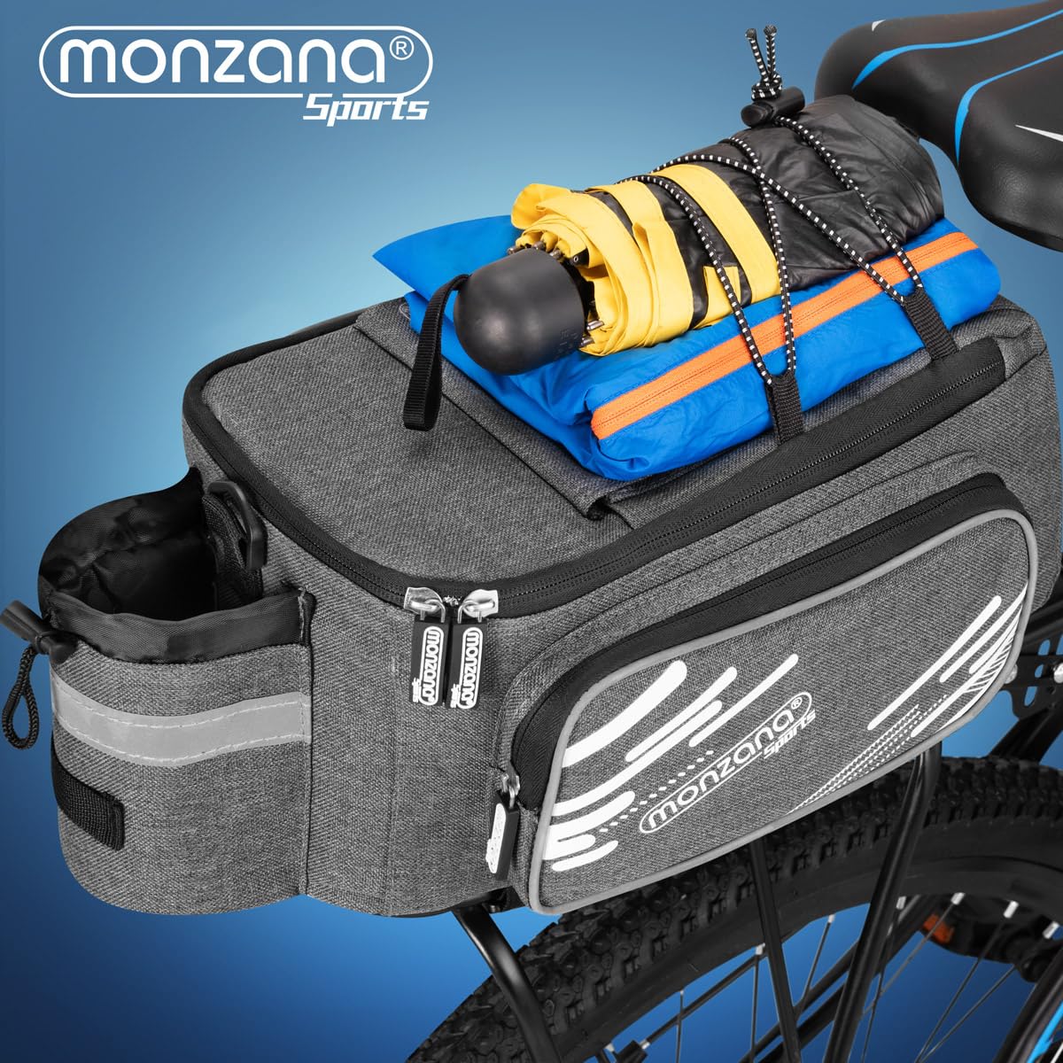 Sacoche Vélo étanche 12L – Isotherme, Bandoulière Amovible & Bandes Réfléchissantes – Idéale Balades & Trajets Quotidiens