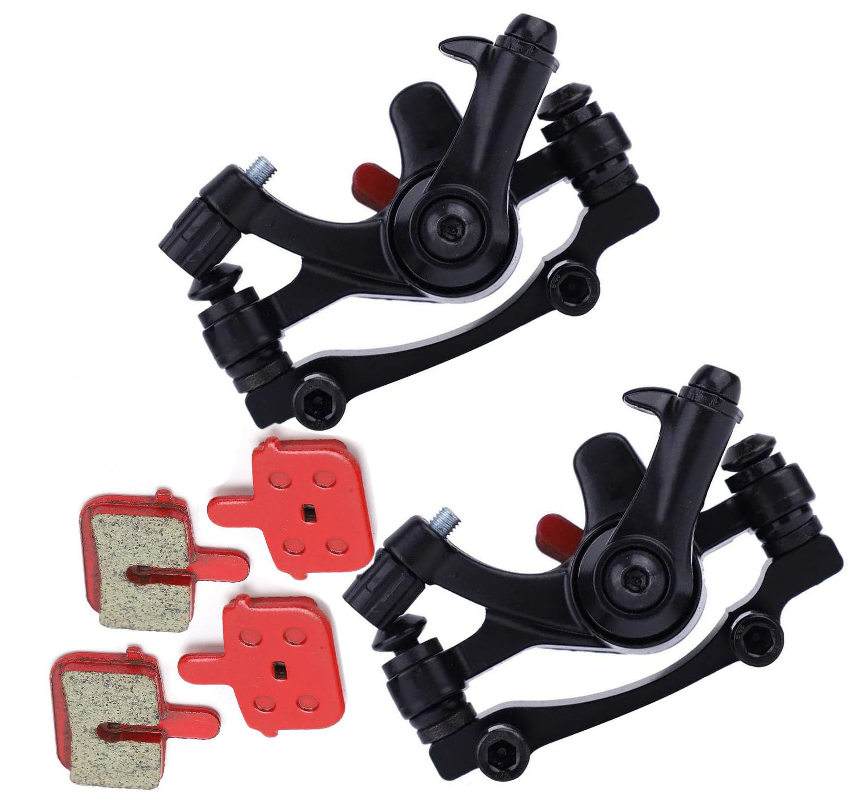 NSV Bicycle Two Disk Break Caliper Rear and Front with 2 Extra Caliper Brake Pads
