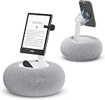 Supedesk Magnetic Phone Pillow Stand, Adjustable Phone Holder for Bed,Lap,Desk, Cozy Phone Pillow Holder for Facetime, Warch Videos, Compatible with 3.5-11" Phones/E-Readers/Kindles, Pink