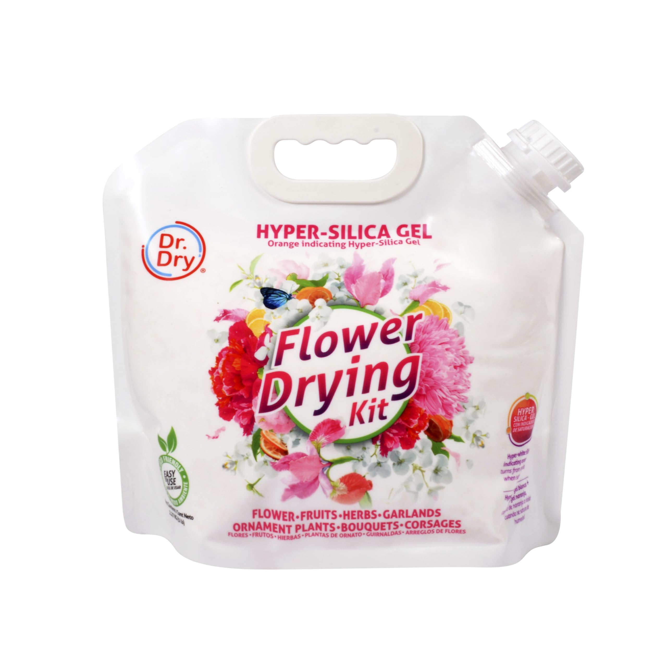 Silica Gel Secado de Flores y Frutos (Hyper Silica) 2.2 kg - Dr. Dry Flower Drying Kit