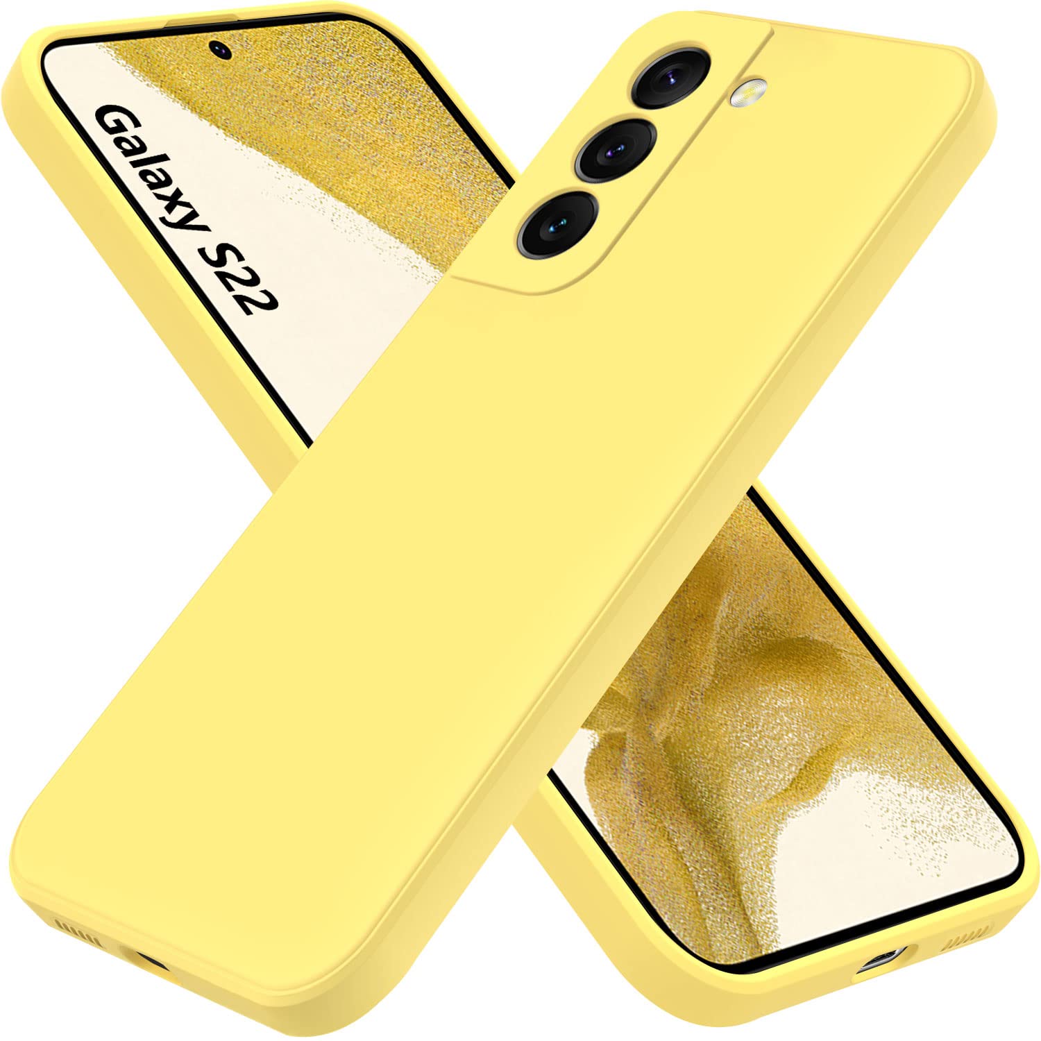 AYSZNBLA for Samsung Galaxy S22 Case,Liquid Silicone Gel Rubber Phone Case,Non-Yellowing Phone Bumper Cover,Multi-Color Silicone Phone Case,Non-Slip