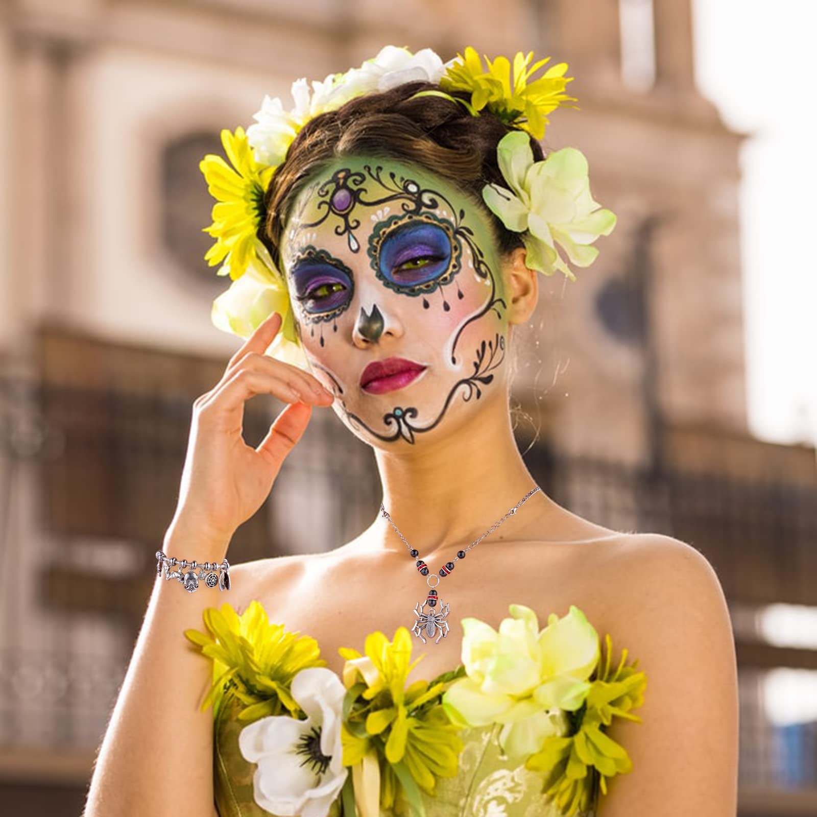 80 Piezas Esmalte Encanto Colgante para Halloween, Encantos de Aleación para Hacer y Fabricación de Joyas, Decoraciones