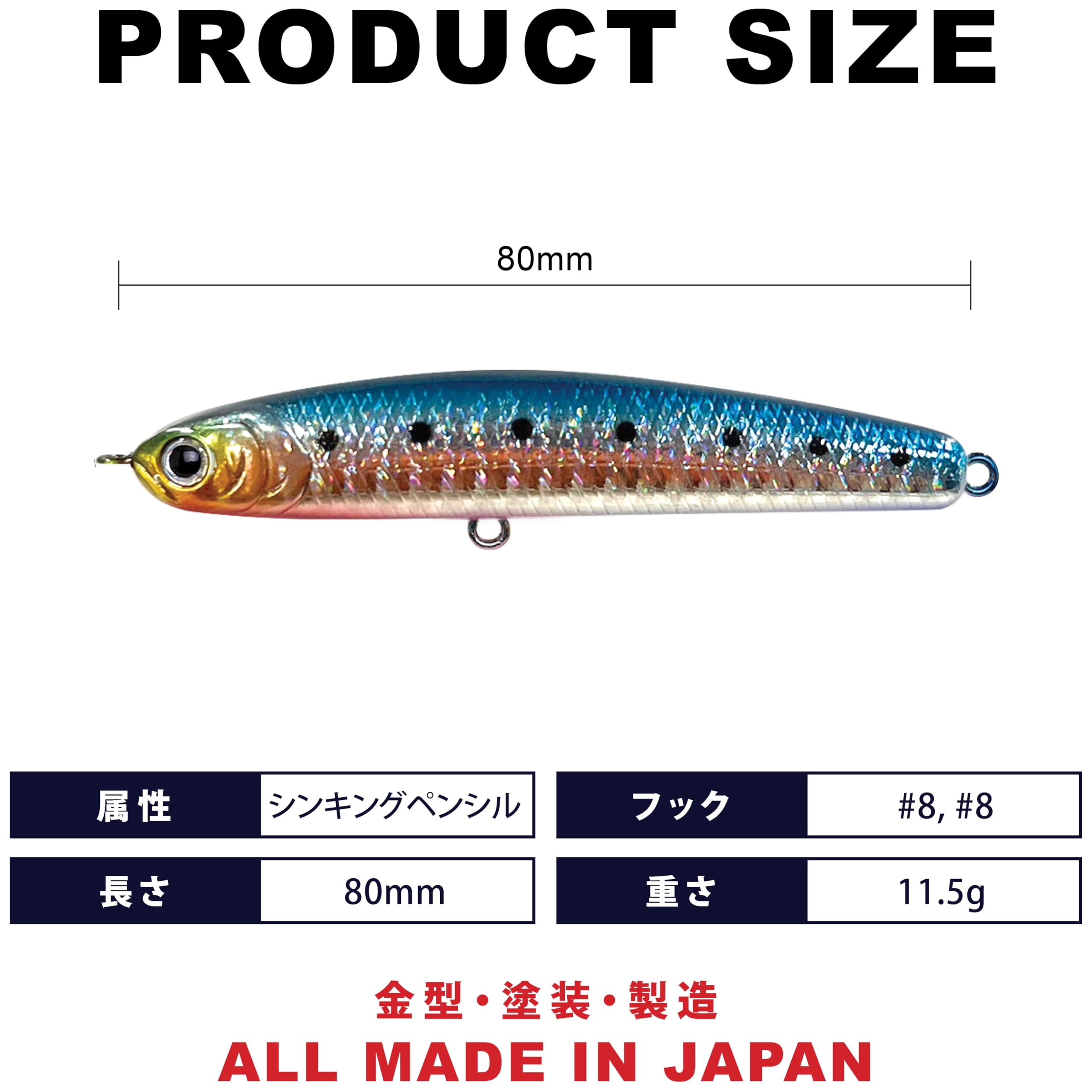 Amazon.co.jp: ラッキークラフト (LUCKY CRAFT) ワンダー80 シーバス用