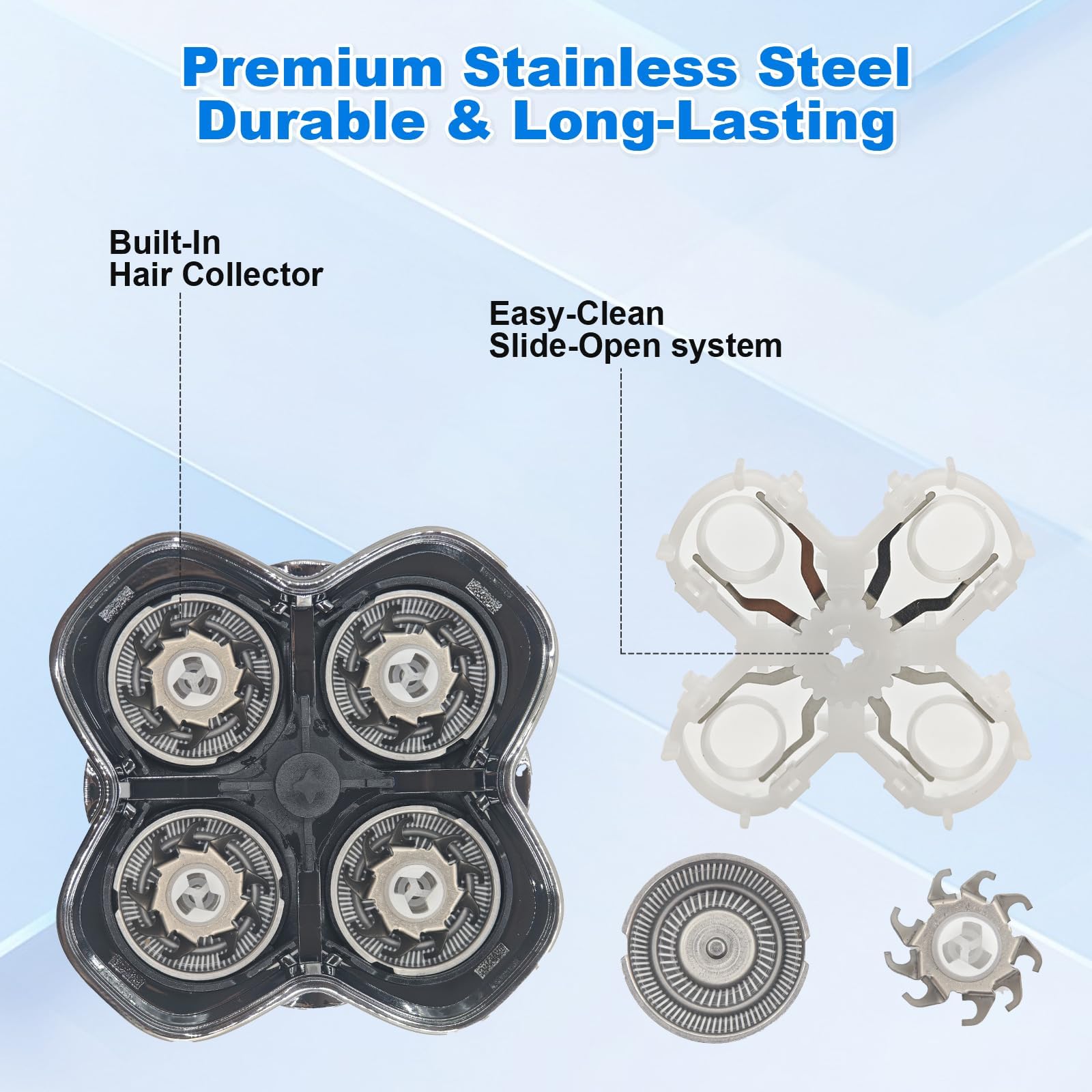 Freebird Replacement Heads for Flex Series Head Shavers