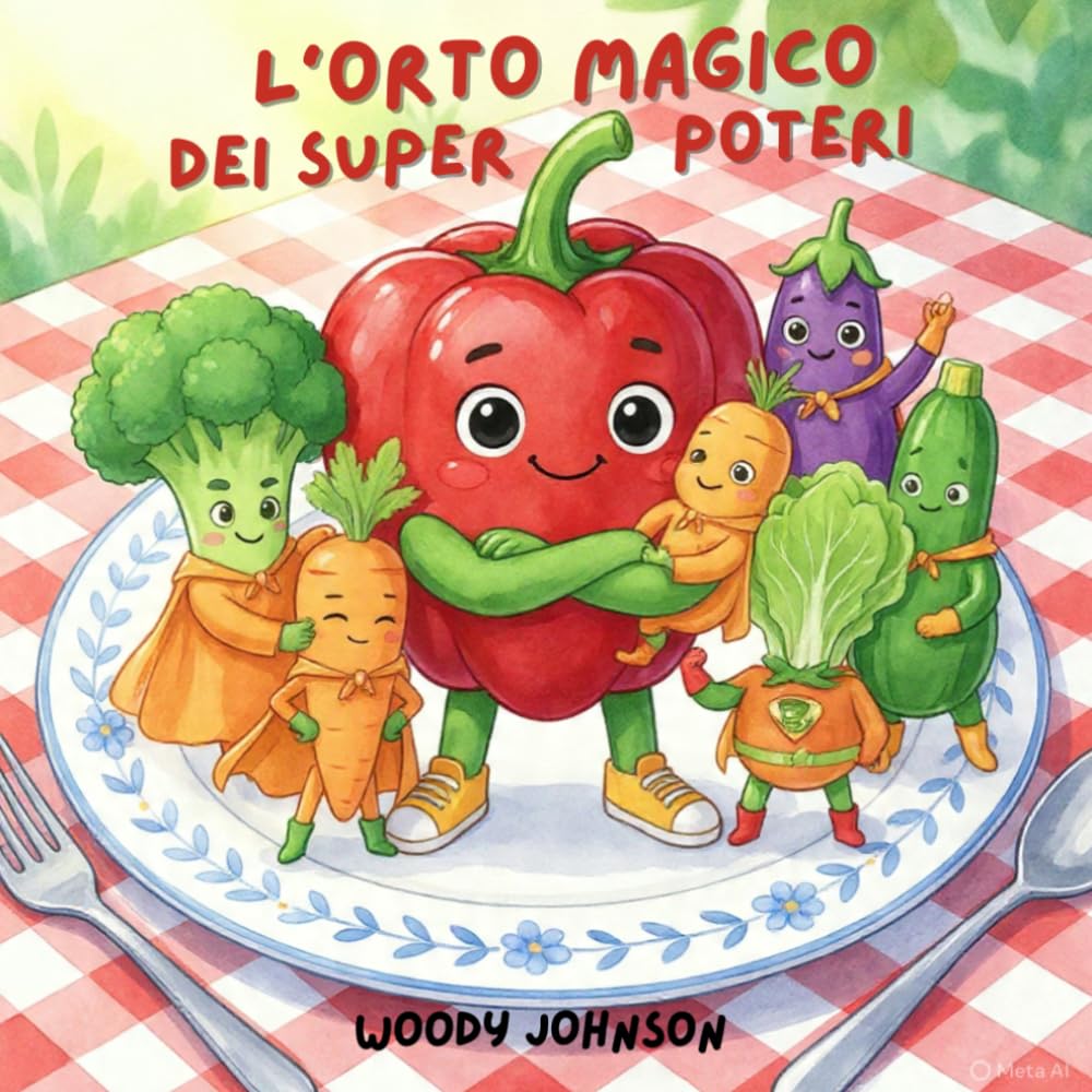 L'orto magico dei super poteri: Storie Divertenti e Colorate per Incoraggiare i Bambini a Mangiare Frutta e Verdura con Gioia e Curiosità!