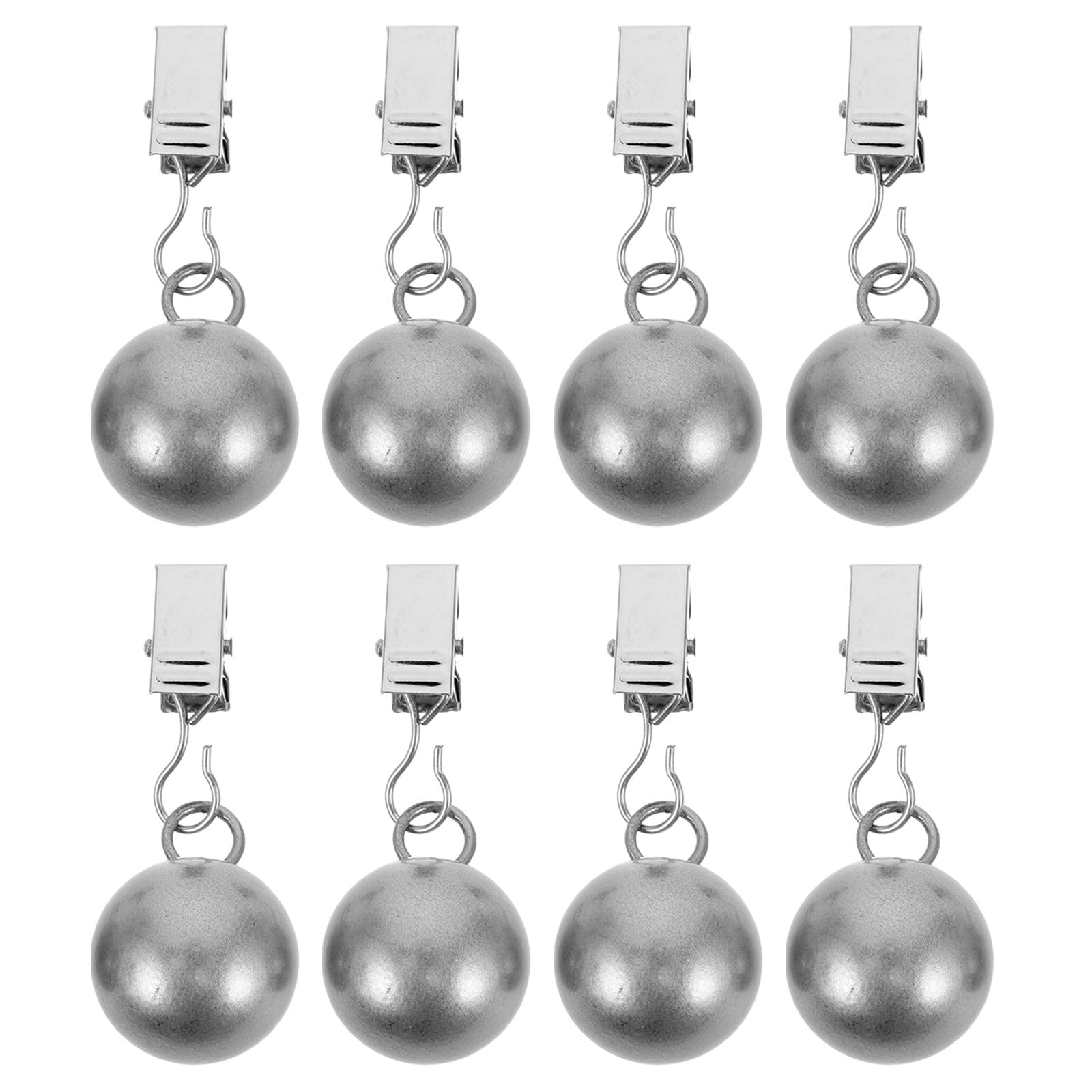 UPKOCH 8 clip per tovaglia resistenti: morsetto a sfera in acciaio inossidabile - morsetti per tovaglie da giardino - robuste clip pesanti per tavolo da pranzo