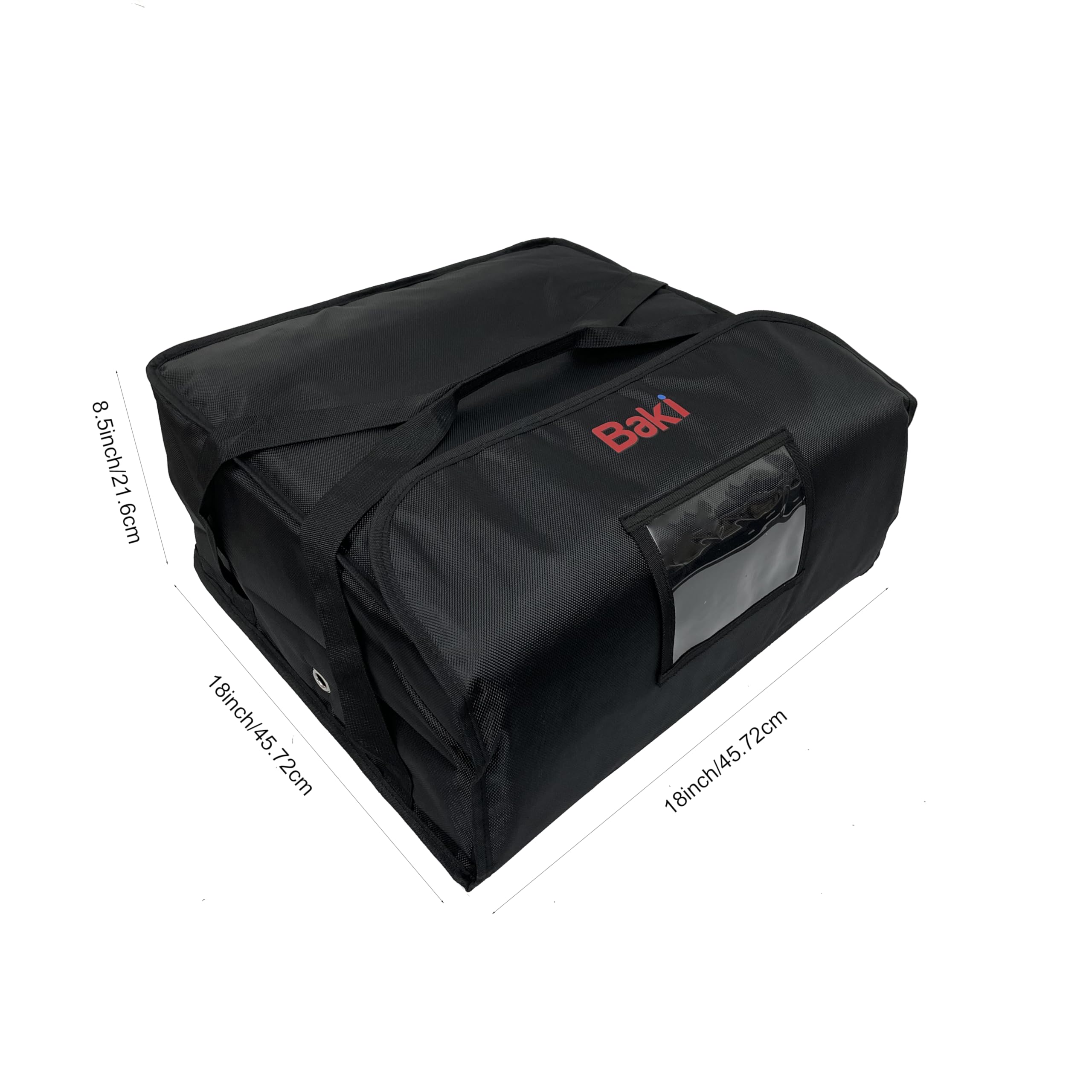 Große, robuste Thermo-Pizza-Liefertasche, 45,7 x 45,7 x 21,6 cm, passend für 4 Kartons