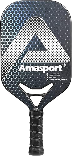 Matrix Pickleball Paddle Explore 002 - Superficie texturizada de grafito - Raquetas alargadas dinámicas de corte de diamante para garganta con gran