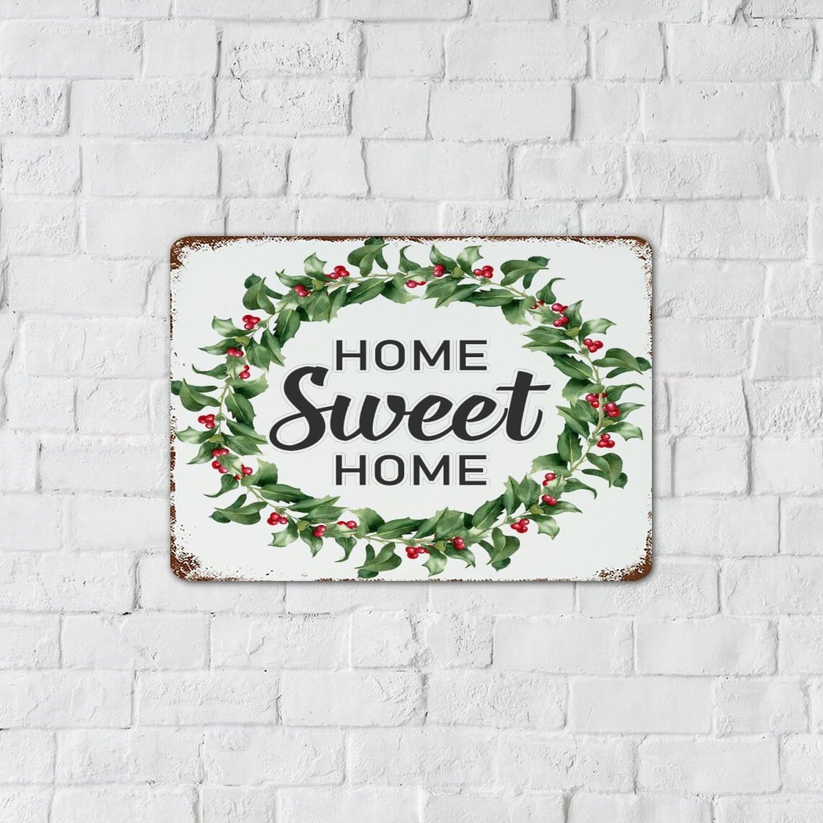 Our 1st Home Rustikales Blechschild – 30,5x30,5 Cm, Metall, Wasserdicht, Für Wanddekoration Innen/außen