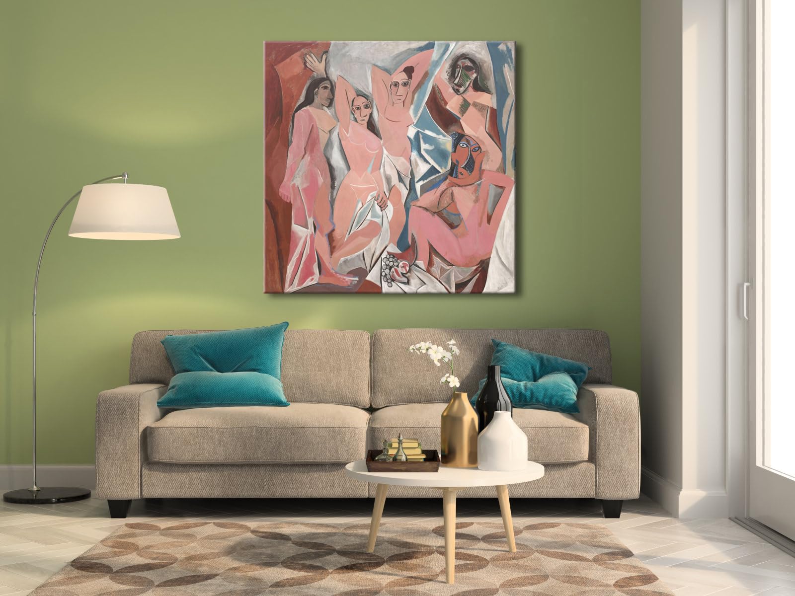 Amazon.com: Wieco Art Large Canvas Prints Les Demoiselles d