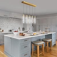 Vista 84 de Kitchen Island Lighting Modern Light Fixture Kitchen Island Pendant Light Dimmable LED Chrome Mini Pendant Lighting Dinning Room Living Room Chrome