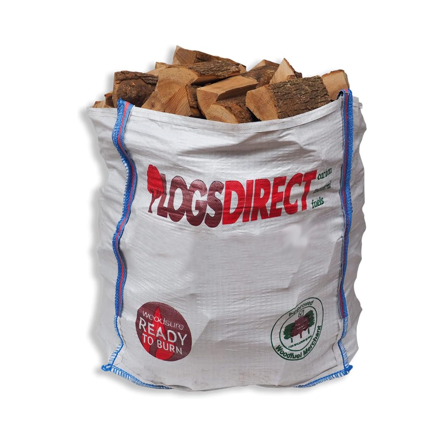 Warma Brown Bulk Dumpy Bag Premium Kiln Dried Hardwood Logs Firewood - Ready To Burn - Suitable For Chimenea Wood Fired Ovens Firepits Open Fires Outdoor Stove Appliance