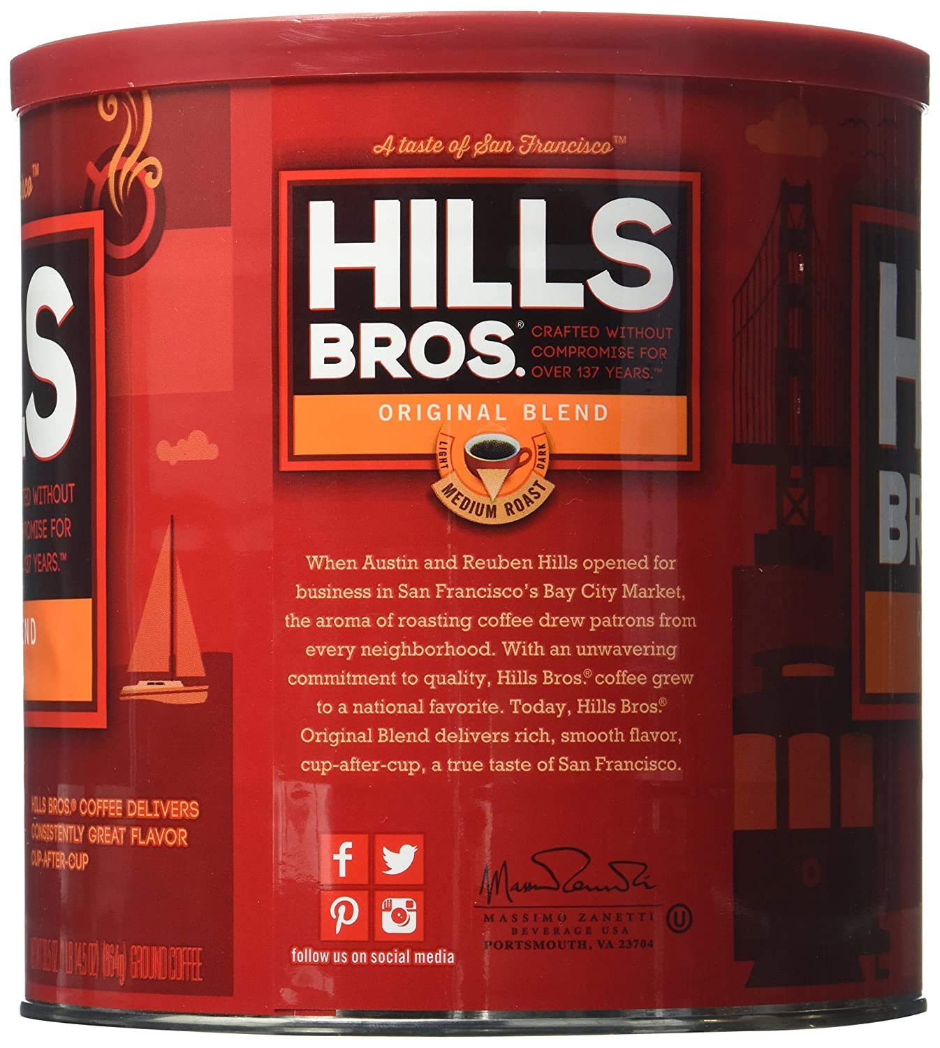 Buy Hills Bros Original Blend Ground Coffee Medium Roast 30 5 Oz Can Buy Hills Bros Original Blend Ground Coffee Medium Roast 30 5 Oz Can