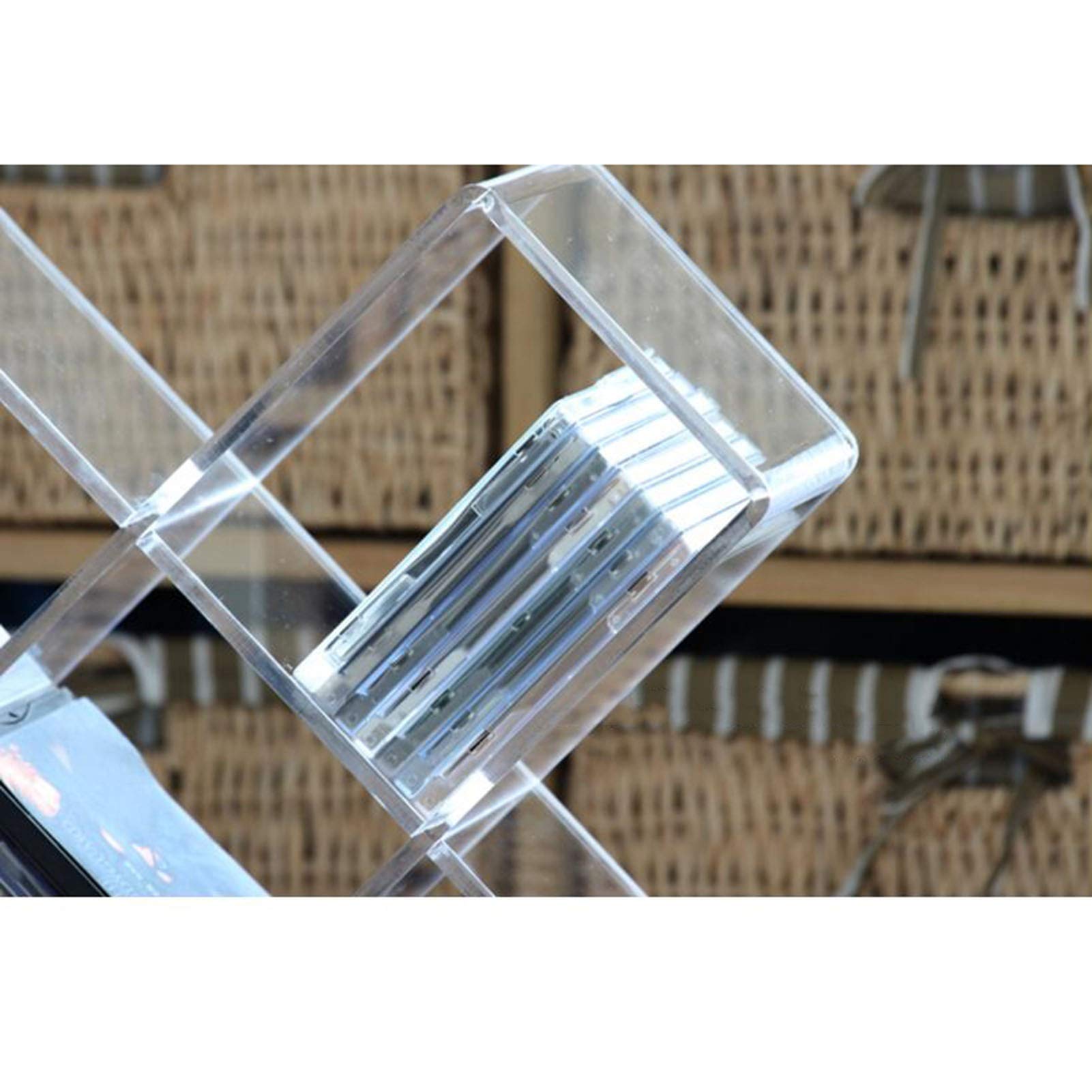 Amazon｜Jcnfa 透明プラスチックCDホルダー、 アクリルCDラック