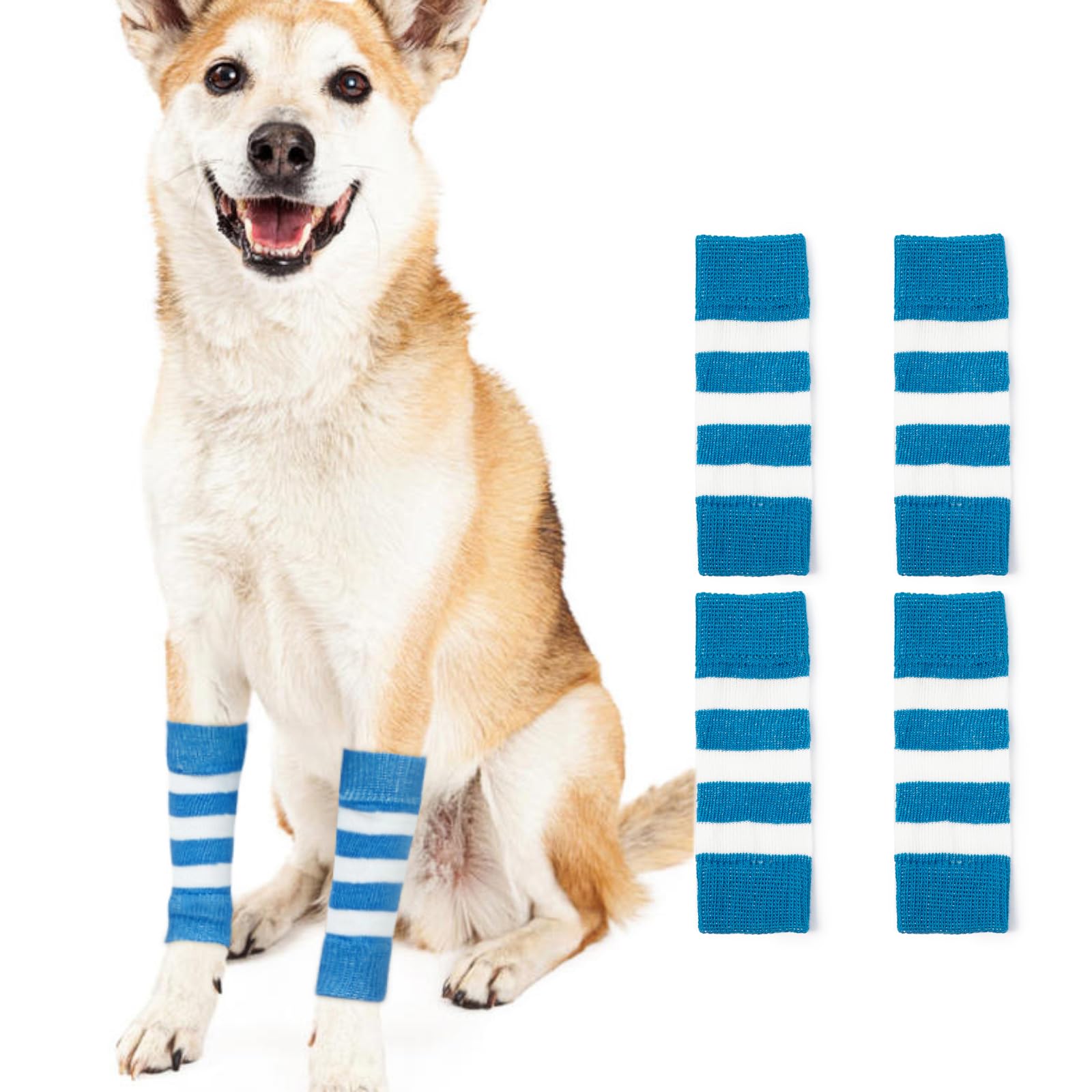 ROZKITCH 4 PCS Dog Hygroma Elbow Pads Reduce Licking Scratching Elbow