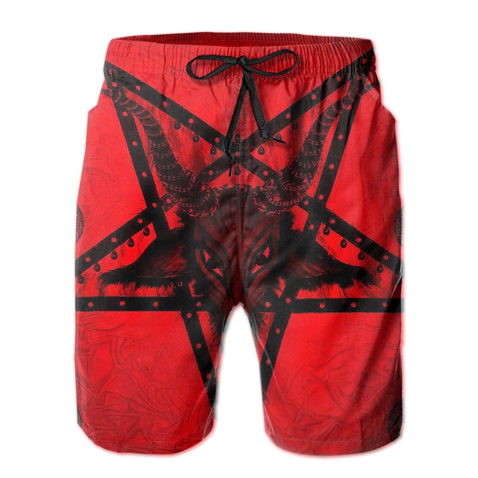 Short de plage pour hommes Baphomet résistant au chlore contre les maillots ternes
