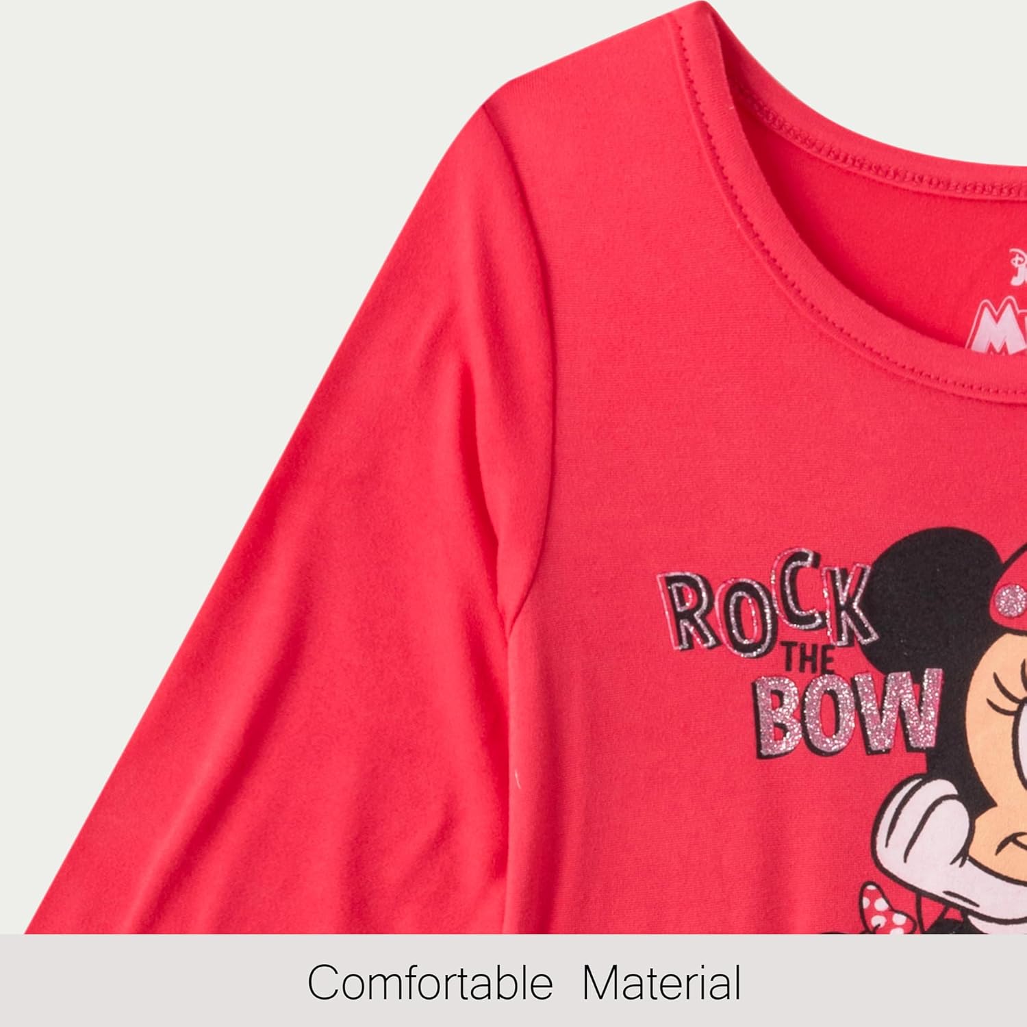 Disney Frozen, Minnie Mouse, Princess Girls Long Sleeve Dress for Toddlers and Big Kids - Image 5