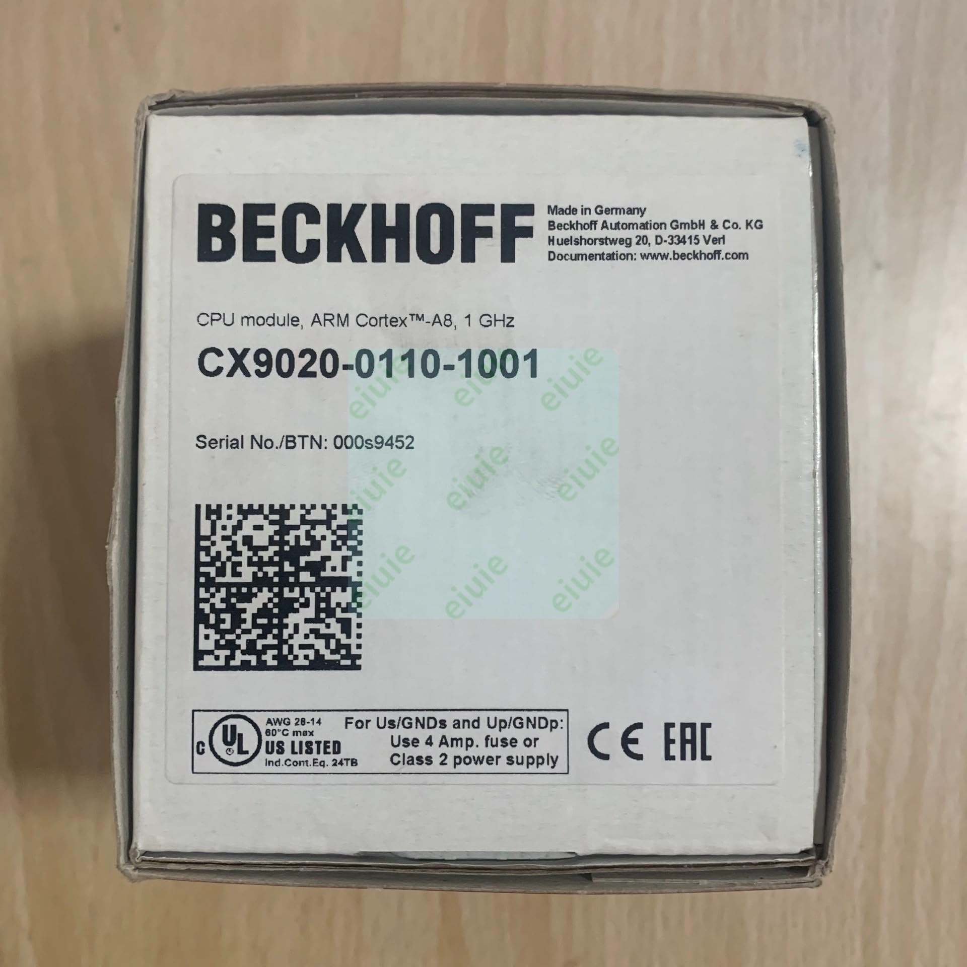 CX9020-0110-1001 Remaining unutilized Spare Parts for Projects