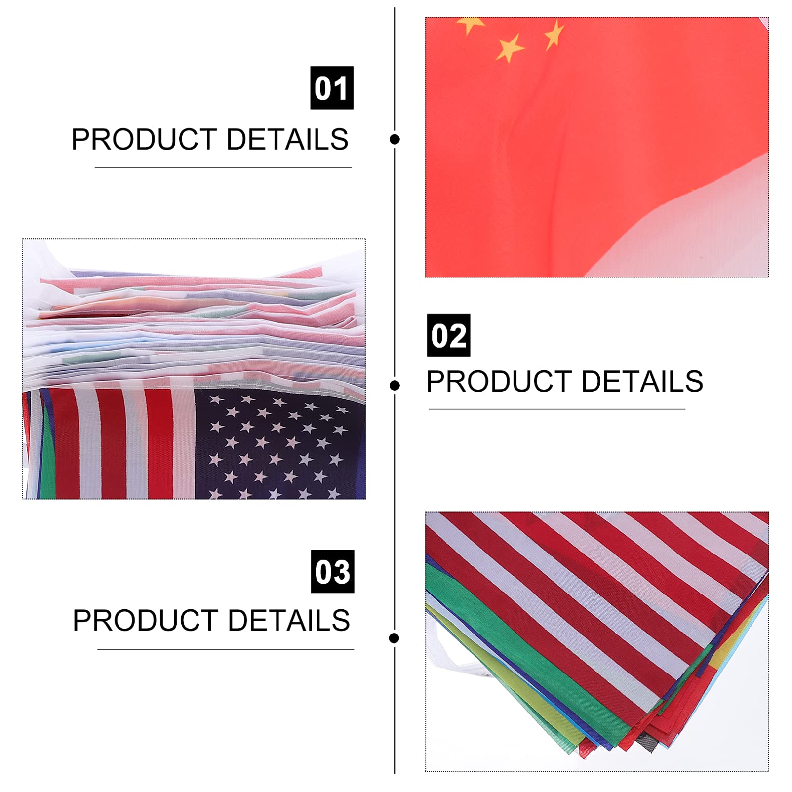 Garneck 4 Set Bandiera Nazionale Tenuto Bandiera Asse Palo Stamina Di Della Nazione Patriottico Arredamento Di Calcio Poster Squadra Carta Geografica Poliestere Colorful