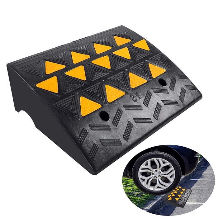 Buy Nisorpa Loading Rubber Curb Ramp 6.3 Rise Curbside Driveway Ramp