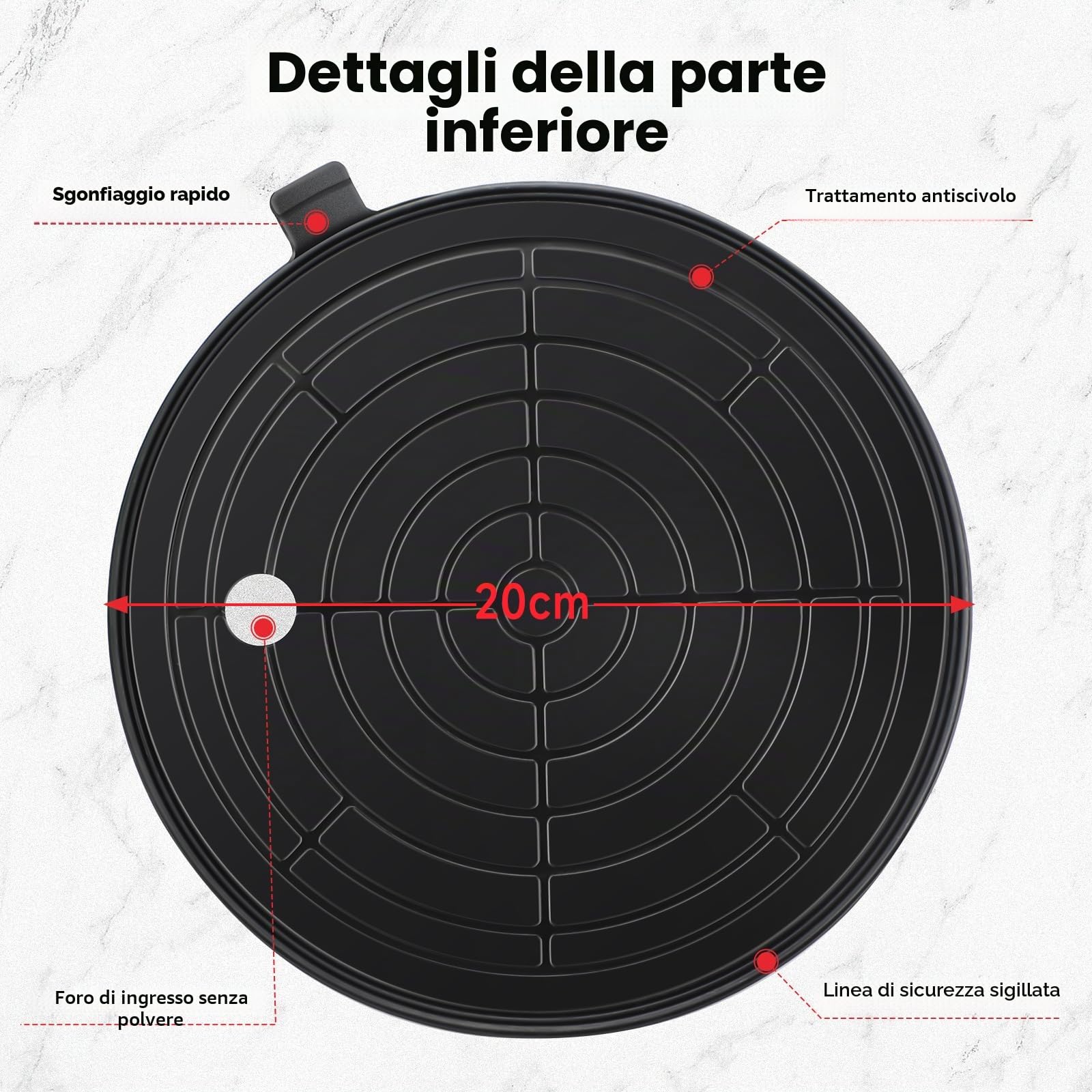 2 Pezzi 8" Ventosa per Piastrelle, Ventose per Vetro Carico 200 kg, Ventose Professionali con Cassetta Attrezzi Portatile per Piastrelle, Marmo,Vetro