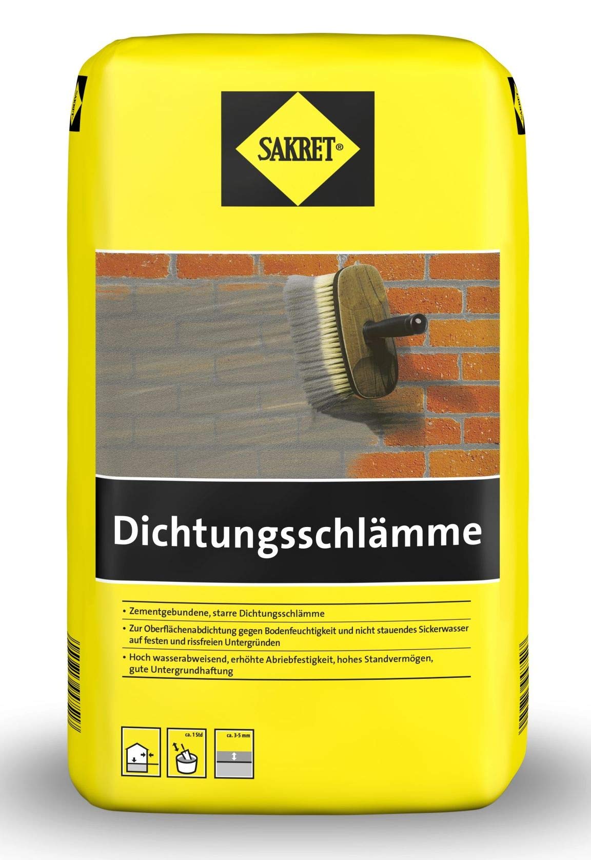 Sakret 25 Kg Dichtungsschlämme, zementär, grau