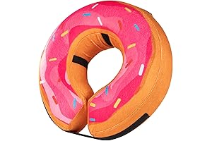 Grand Line Donut Inflatable Cone Recovery Collar for Pets: No Vision Blockage (Small)