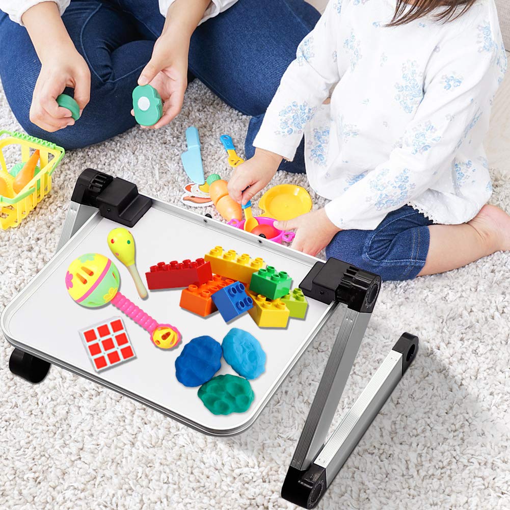 Book Stand Laptop Stand Adjustable Book Holder Tray with Page Paper Clips Ergonomic Multi Heights Angles Adjustable Cooking Bookstands for Textbook Recipe Magazine Laptop Tablet Portable