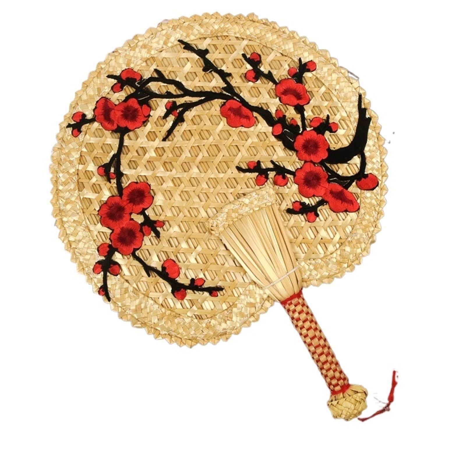 Bamboo Woven Fan, Wheat Straw Hand Shaking Fan, Multiple Sizes For Party Home Outdoor Decor(SIZE 1)