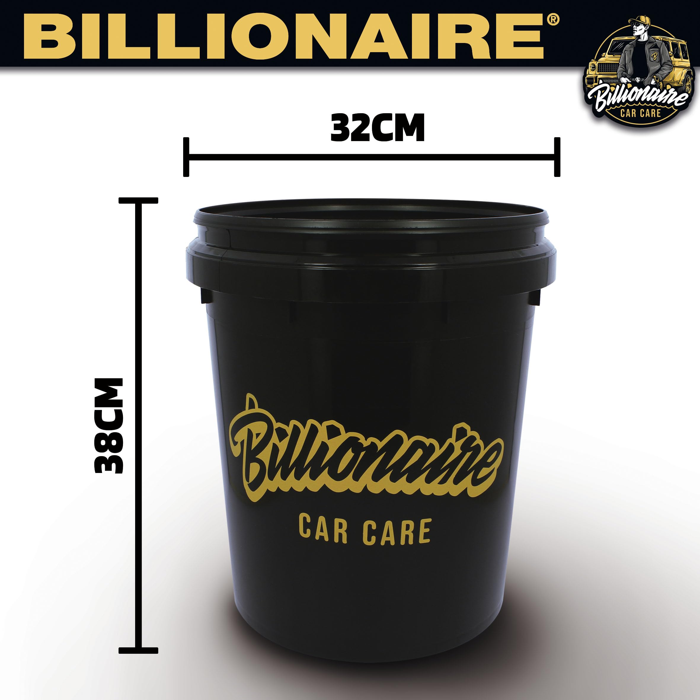 SUMEX Reinigungsset für die Autowäsche, Set Billionaire, Eimer und Gitter, ideal für die Reinigung von Hand des Fahrzeugs, unverzichtbar für Auto-Detailing