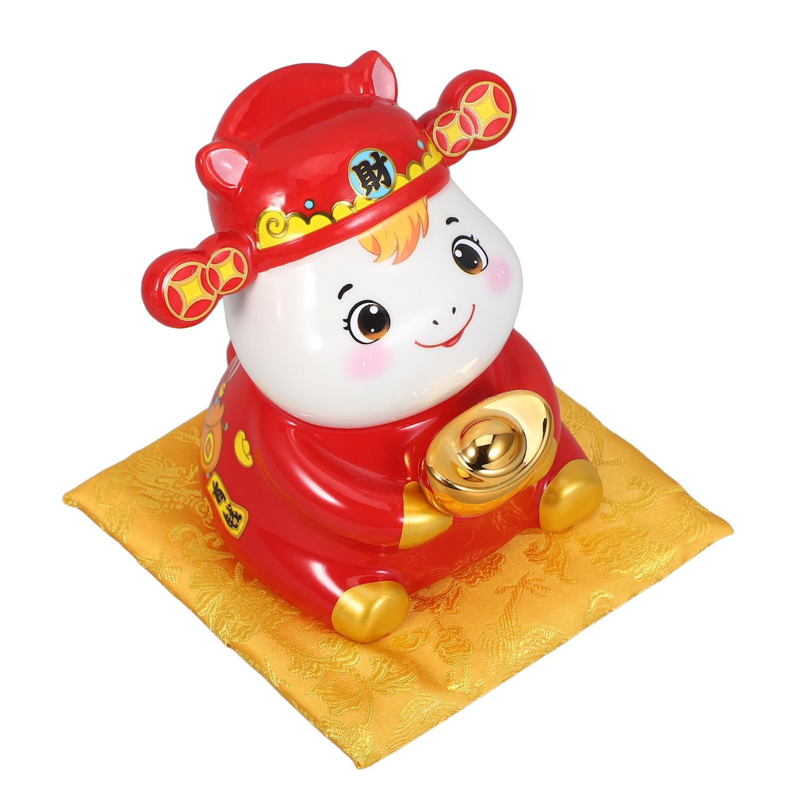ERINGOGO Keramik Spardose Pferdeform Handgefertigt 13cm Dekorativer Münzbehälter mit Einwurfschlitz Sparschwein für Zuhause und Geschenk