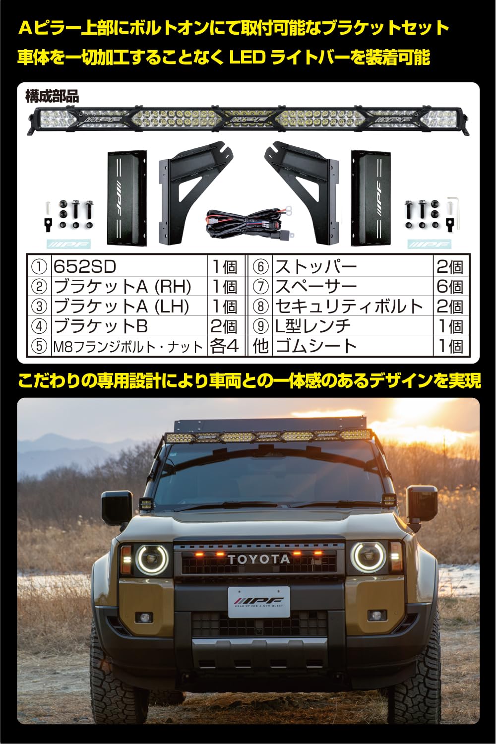 Amazon.co.jp: IPF フォグランプ 作業灯 ワークライト LED ライトバー